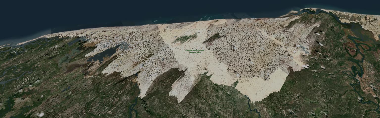 Lençóis Maranhenses aerial view