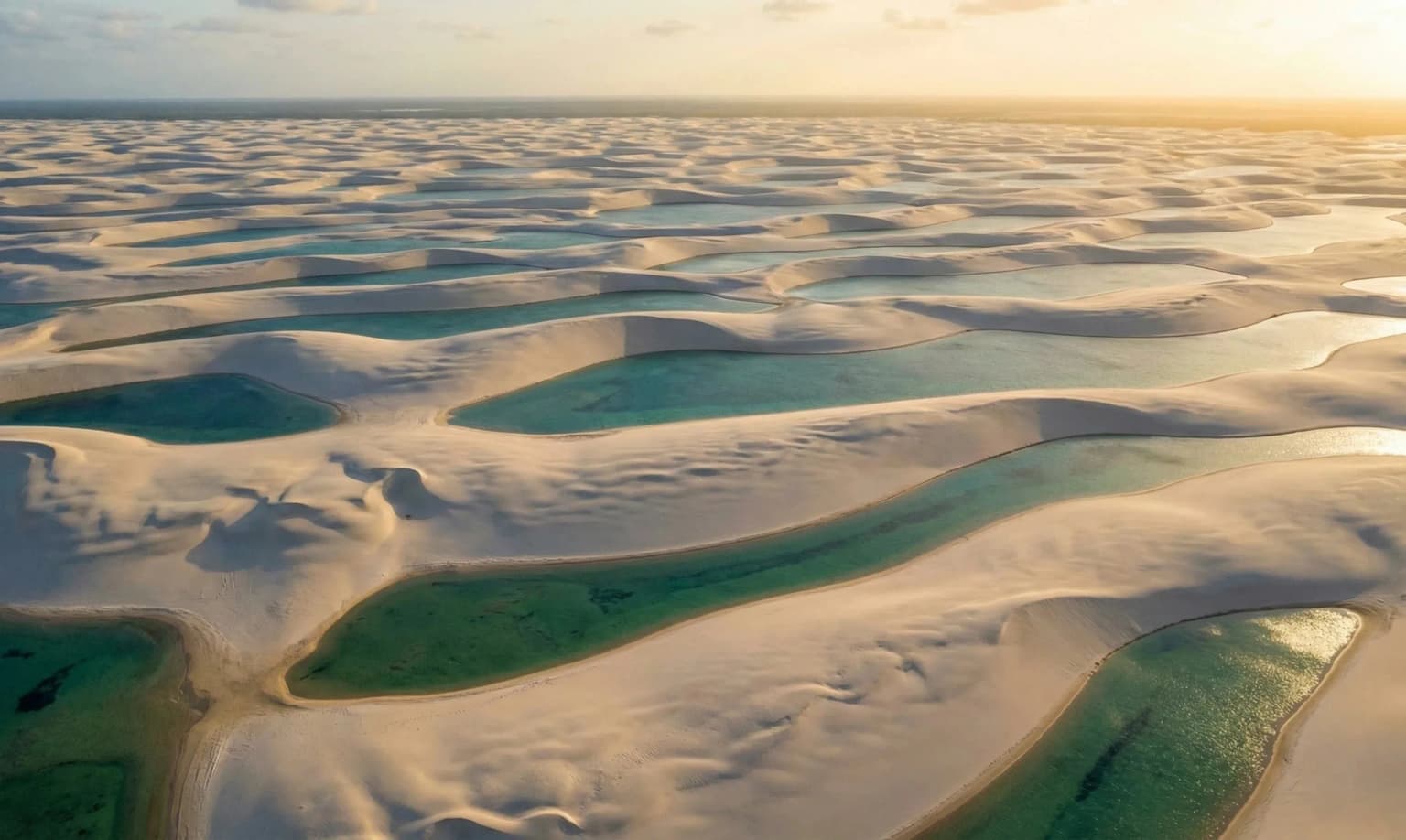 Dunes and lagoons in Lençóis Maranhenses